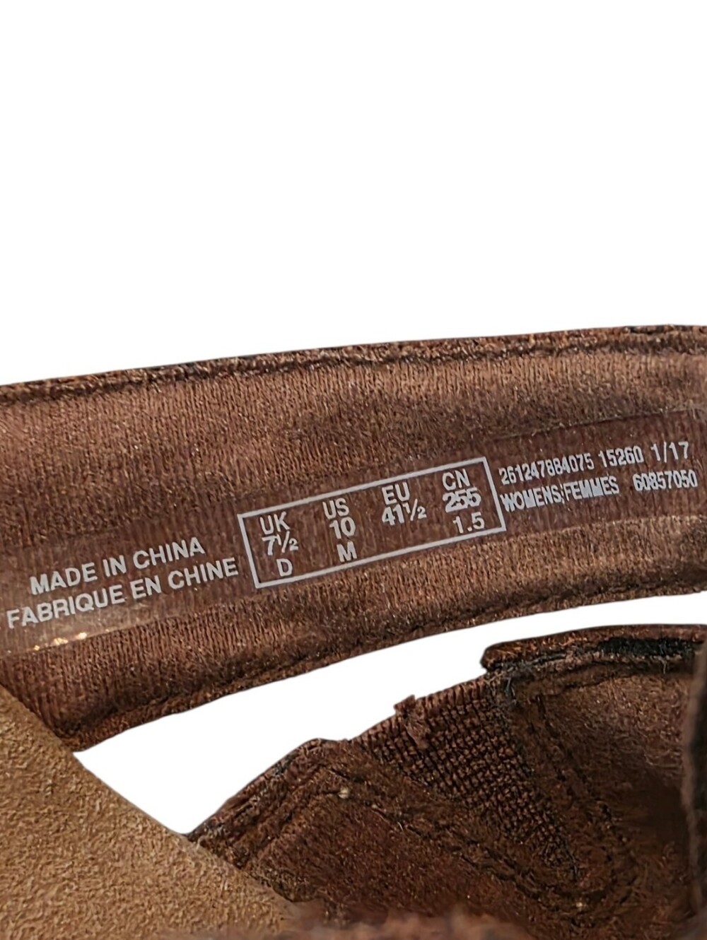 Clarks Collection Brown Leather Leisa Higley Slide Sandal Size 10M - Picture 8 of 8